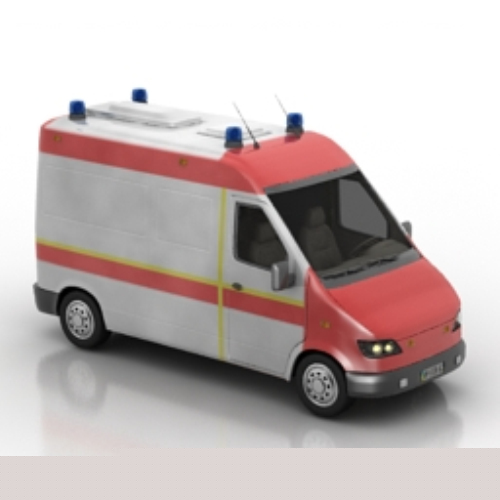 3d model red van