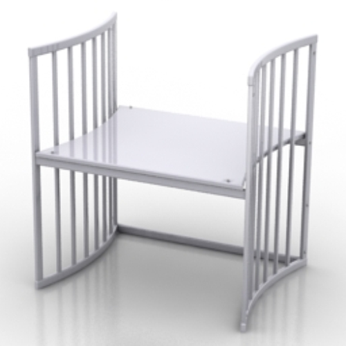 3d model white tables