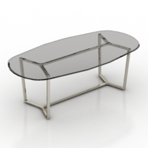 oval glass coffee table