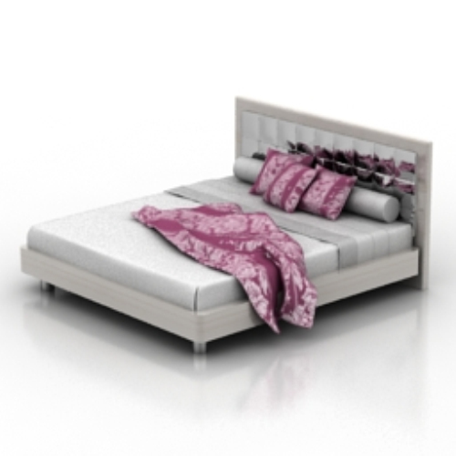 Fashion model boudoir bed