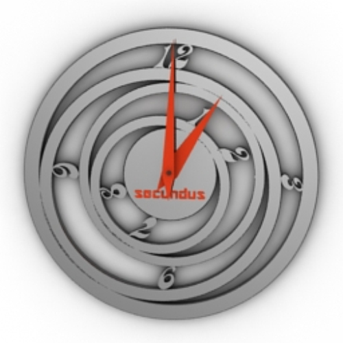 Round the clock model creative background wound