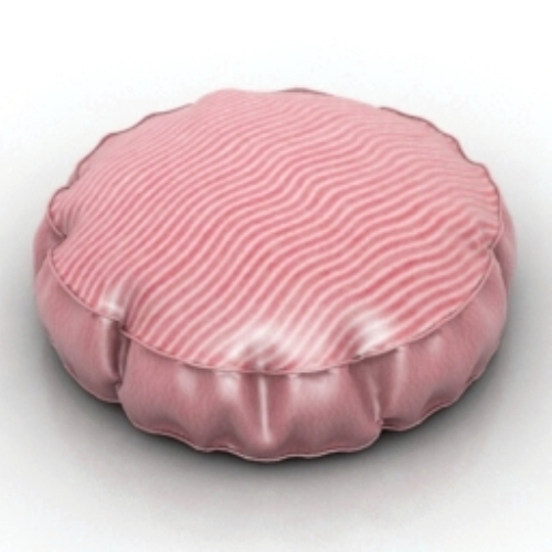 pink round pillow 3D models