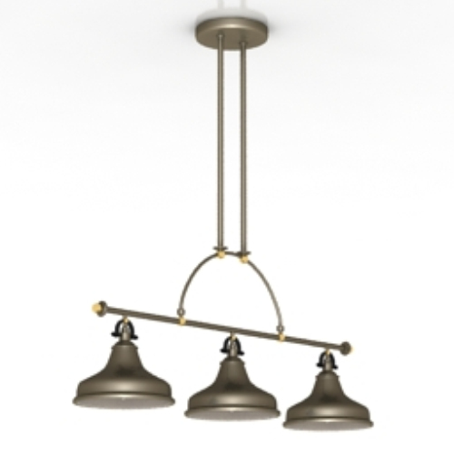 bronze chandelier texture model