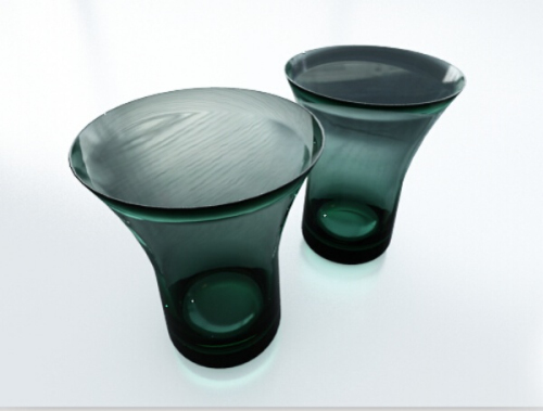 Green glass 3D model