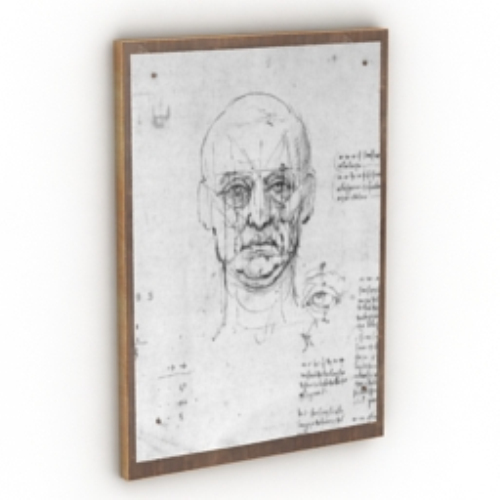 Men sketch hung like model