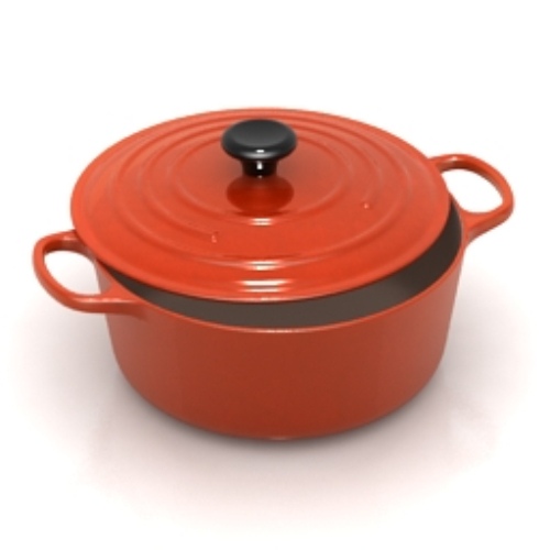 Red creative cooker model