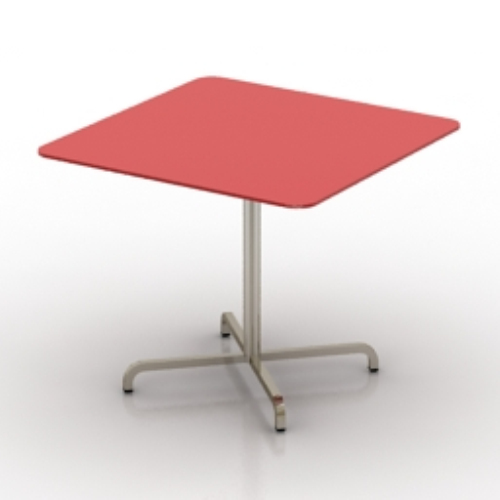 red textured table model
