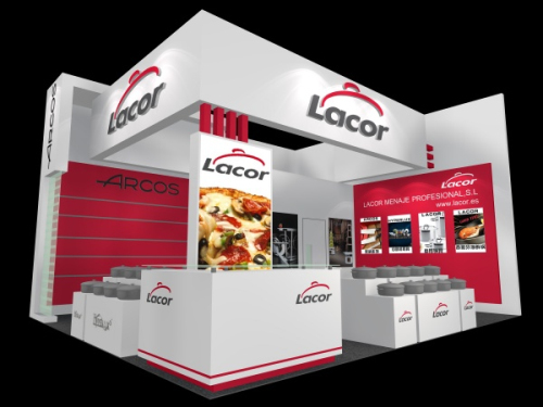 Commodity booth 3D model material