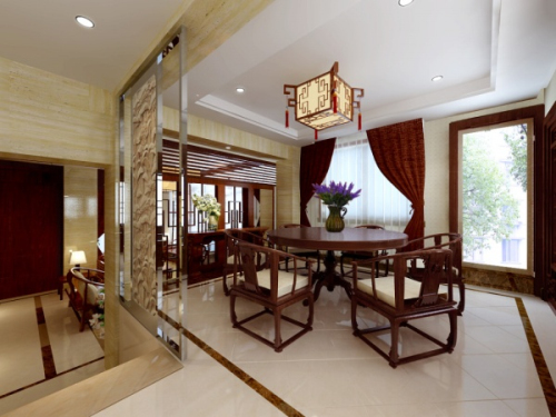 Chinese antiquity restaurant 3d models