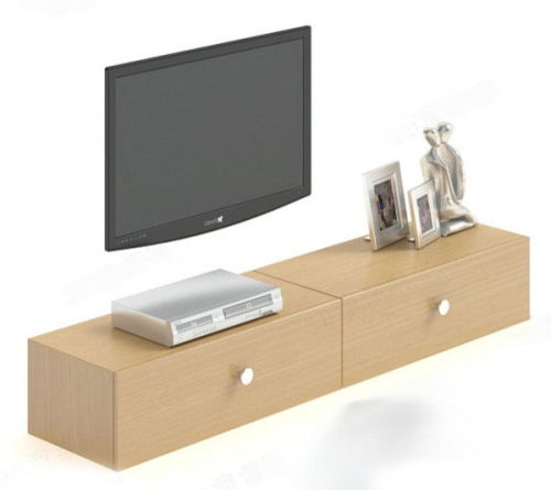 Wood TV cabinet 3d model