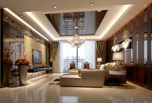 Luxury living room decoration 3D model