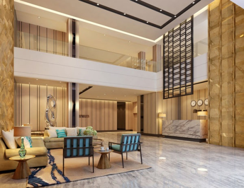 Fashion Hotel Lobby 3d model