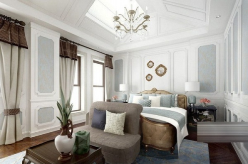 Small and cozy bedroom 3d model