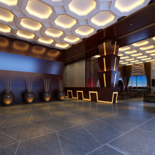Creative hall ceiling 3D model