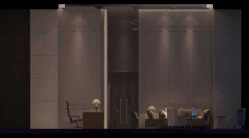 Deep tones Simple Business Office 3d model