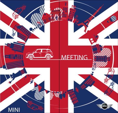 Union Jack British style illustrator vector material