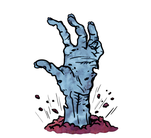 Emerged zombie arm Vectors