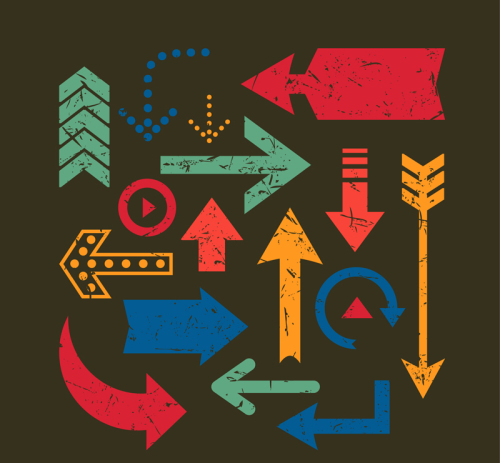 16 models to do the old effect arrow vector material