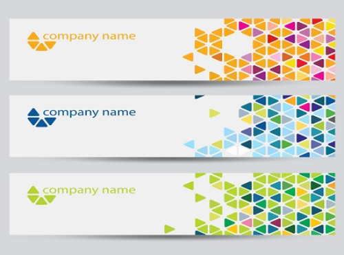 creative corporate banner set vector